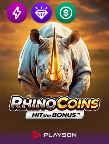 Rhino Coins Hit the Bonus slot by Playson — Crown Dragon Train