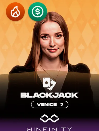 Venice Blackjack 2 live table by Winfinity — Crown Dragon Train